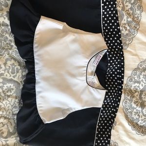 Beautiful black and white dress for little girls